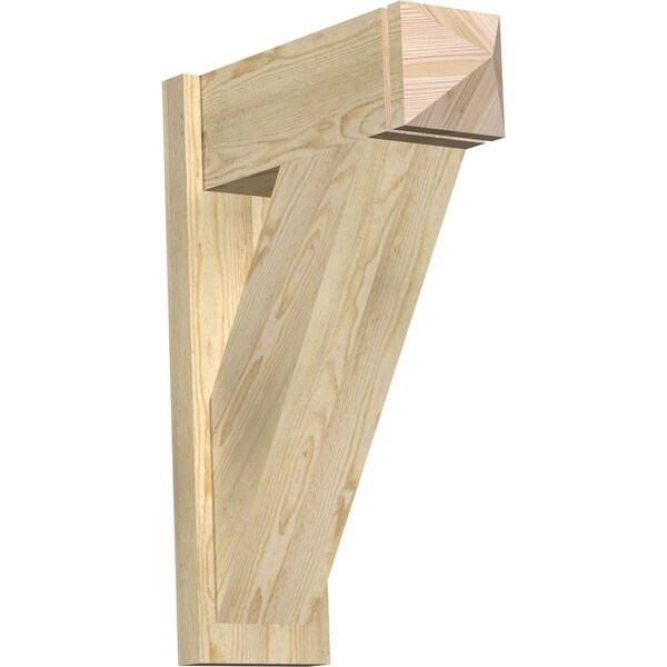 Ekena Millwork Traditional Rough Sawn Arts and Crafts Outlooker, Douglas Fir, 8"W x 22"D x 30"H OUT08X22X30TRA03RDF - main